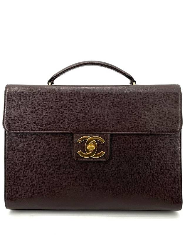 Caviar gold logo briefcase - CHANEL - BALAAN 2