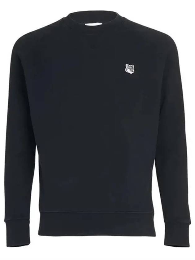 Grey Fox Head Patch Classic Sweatshirt Black - MAISON KITSUNE - BALAAN 2