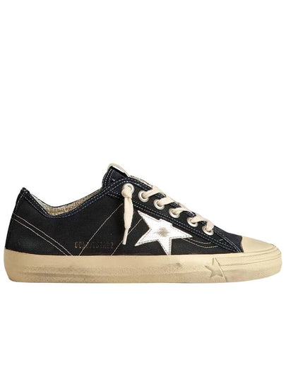 Star Patch Lace-Up Low Top Sneakers Navy - GOLDEN GOOSE - BALAAN 2