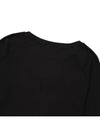 Basic Organic Cotton Fleece Sweatshirt Black - BASERANGE - BALAAN 6