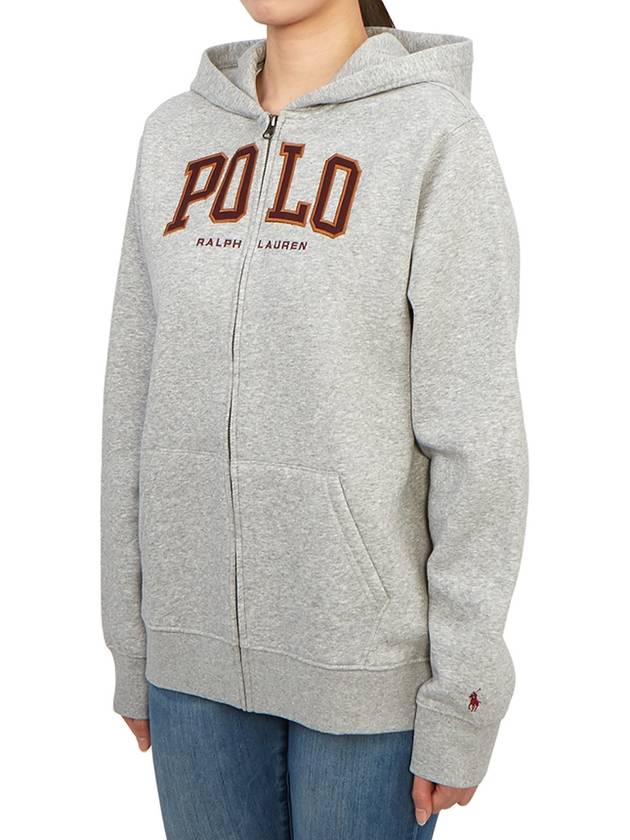 Kids brushed hood zip up 323919514001 GRAY Adults can wear - POLO RALPH LAUREN - BALAAN 3