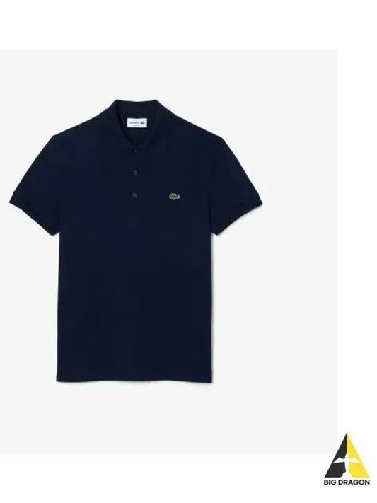 Men s Slim Fit Basic Polo Navy - LACOSTE - BALAAN 1