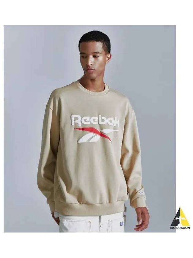 Basic Sweatshirt Beige - REEBOK - BALAAN 1