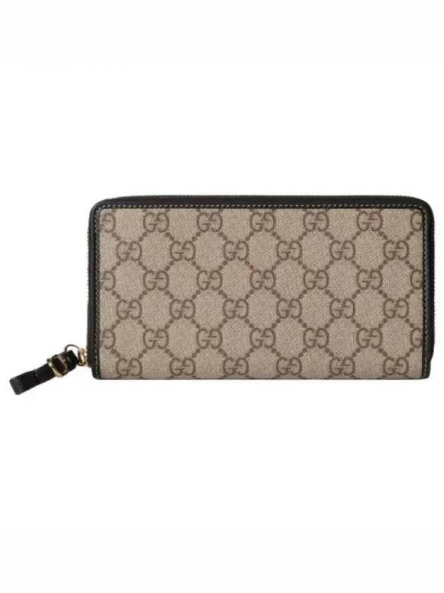 GG Supreme Canvas Long Wallet Beige Brown - GUCCI - BALAAN 1