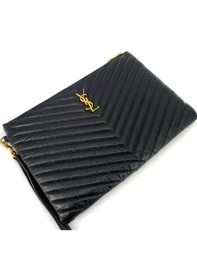 Monogram matelass gold clutch new medium 559193 - SAINT LAURENT - BALAAN 2