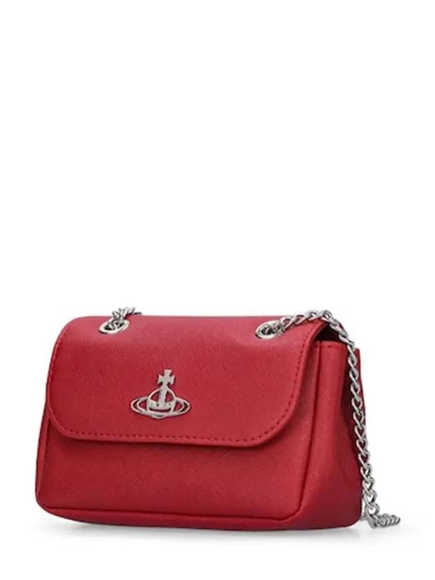 Derby Saffiano Small Shoulder Bag Red - VIVIENNE WESTWOOD - BALAAN 2