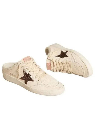 Ball Star Glitter Star Sabots Low Top Sneakers Ivory - GOLDEN GOOSE - BALAAN 2