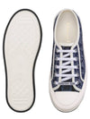 Walk'n'Dior Platform Cotton Low Top Sneaker Blue - DIOR - BALAAN 5