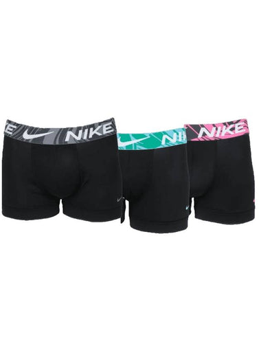 Men's Dri-Fit Essential Stretch Trunk Briefs 3 Pack Black - NIKE - BALAAN 1