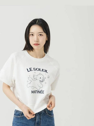Happiness Puppy Half Sweat Shirt OFF WHITE - LE SOLEIL MATINEE - BALAAN 1
