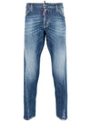 Sexy Twist Skinny Jeans Blue - DSQUARED2 - BALAAN 2