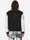 Classic Embossed Logo Leather Varsity Jacket White Black - 1017 ALYX 9SM - BALAAN 4