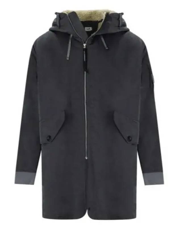 Nylon B Lined Hooded Parka Black - CP COMPANY - BALAAN 2