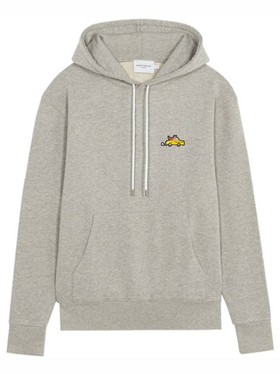 Taxi Oly Patch Classic Cotton Hoodie Grey Melange - MAISON KITSUNE - BALAAN 2