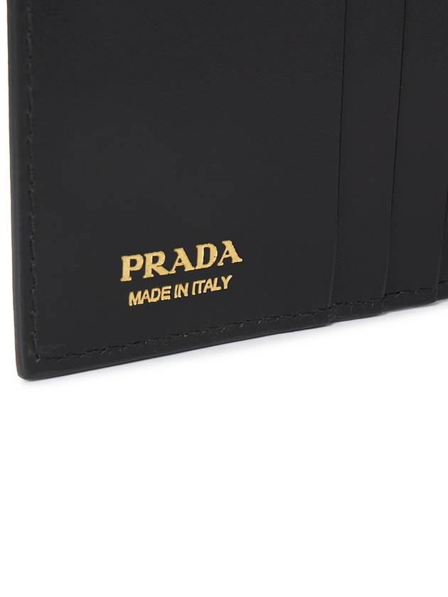 Pedant Leather Half Wallet Black - PRADA - BALAAN 6