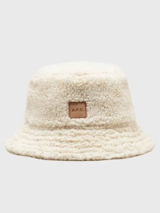 Mark Faux Shearling Bucket Hat Ecru - A.P.C. - BALAAN 2