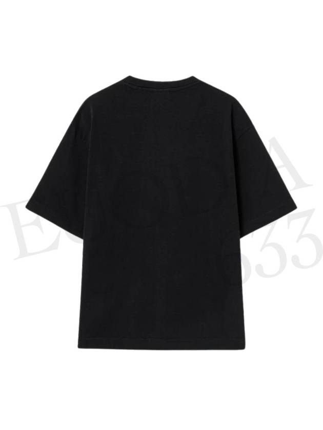 Bold Fox Head Patch Oversized Short Sleeve T-Shirt Black - MAISON KITSUNE - BALAAN 3