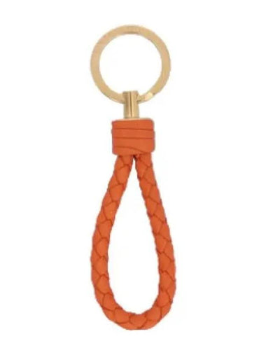 Intrecciato Napa key ring orange gold - BOTTEGA VENETA - BALAAN 1