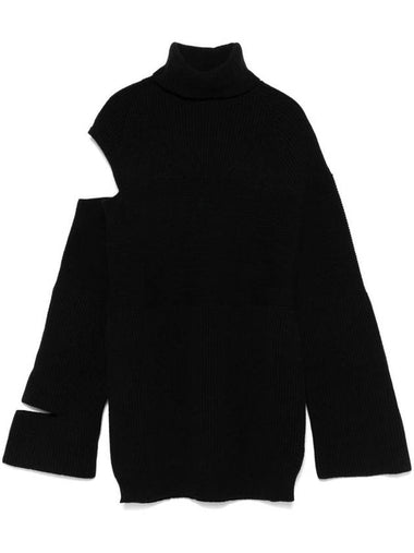 Andreādamo Ribbed Wool Cut-Out Sweater - ANDREADAMO - BALAAN 1