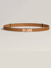 Women's Kelly 18 Leather Belt Brown - HERMES - BALAAN 2