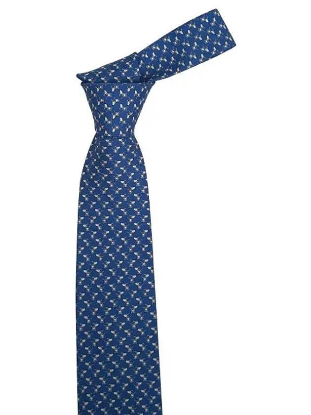 Silk Tie Blue - SALVATORE FERRAGAMO - BALAAN 2