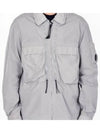 Chrome-R Hooded Over Long Sleeve Shirt Grey - CP COMPANY - BALAAN 2