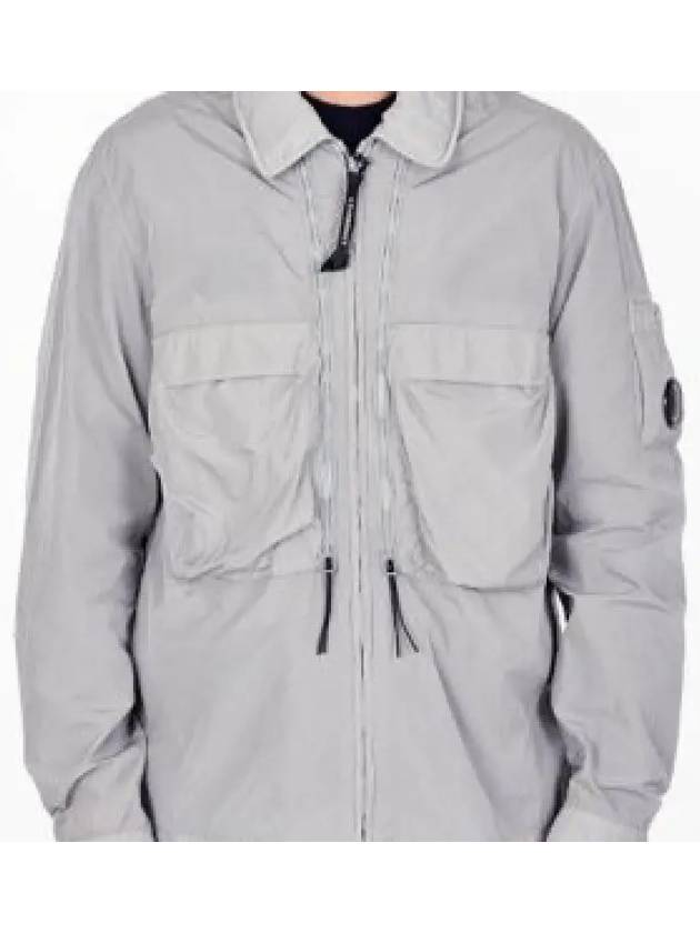 Chrome-R Hooded Over Long Sleeve Shirt Grey - CP COMPANY - BALAAN 2