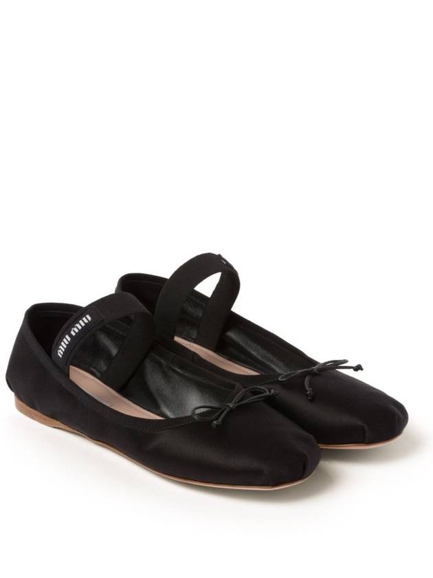 Satin Ballerinas Black - MIU MIU - BALAAN 3