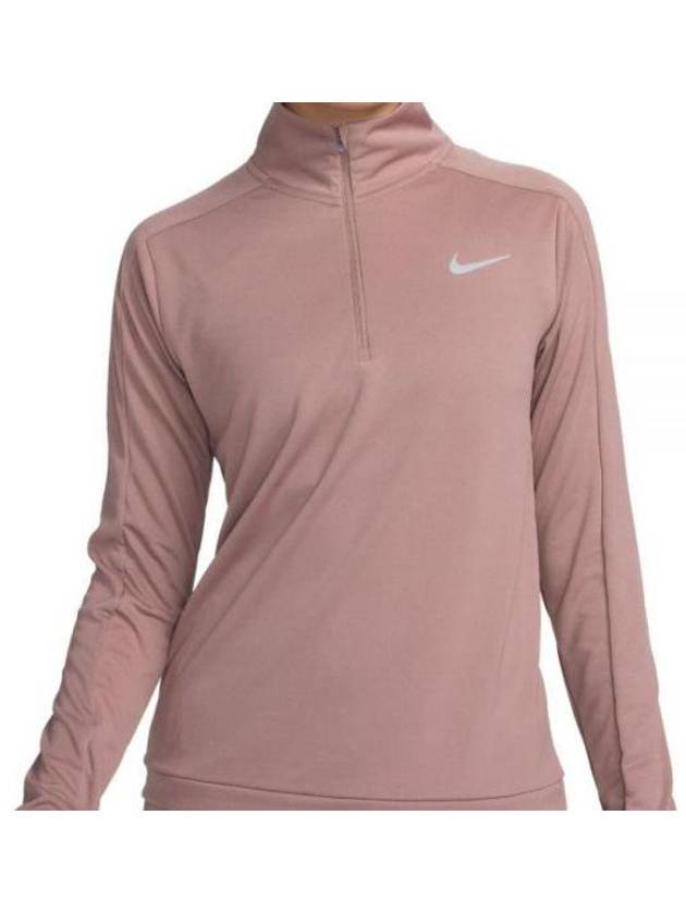 Women's Dri-Fit Pacer Half Zip Sweatshirt Pink - NIKE - BALAAN 2