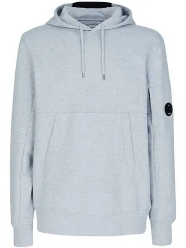 Men's Lens Wappen Fleece Hoodie Grey - CP COMPANY - BALAAN 2