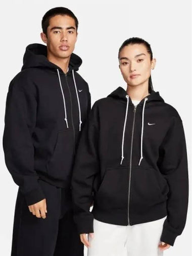 Men Solo Swoosh Full Zip Hoodie 010 - NIKE - BALAAN 1