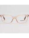 Eyewear Demo Square Horn-rimmed Eyeglasses Pink - BURBERRY - BALAAN 5