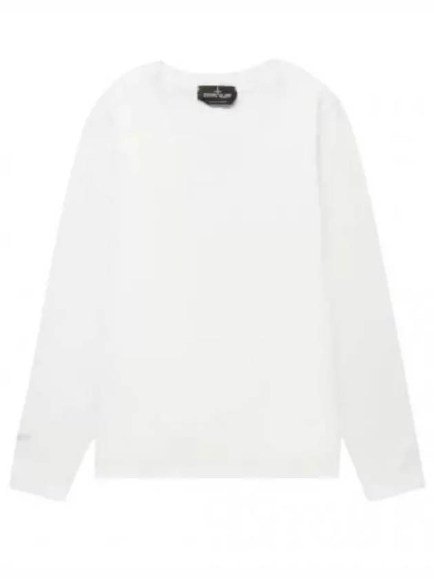 Shadow Project Cotton Jersey Long Sleeve T-Shirt White - STONE ISLAND - BALAAN 2