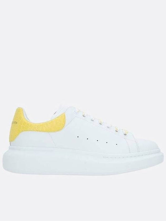 Yellow Tab Leather Oversole Low Top Sneakers White - ALEXANDER MCQUEEN - BALAAN 2