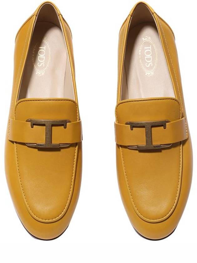 Timeless Leather Loafers Yellow - TOD'S - BALAAN 3