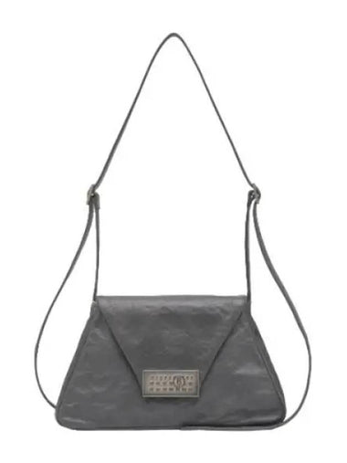 MM6 Medium Numeric One Out Leather Shoulder Bag Black - MAISON MARGIELA - BALAAN 1