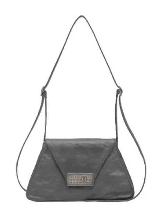 MM6 Medium Numeric One Out Leather Shoulder Bag Black - MAISON MARGIELA - BALAAN 1