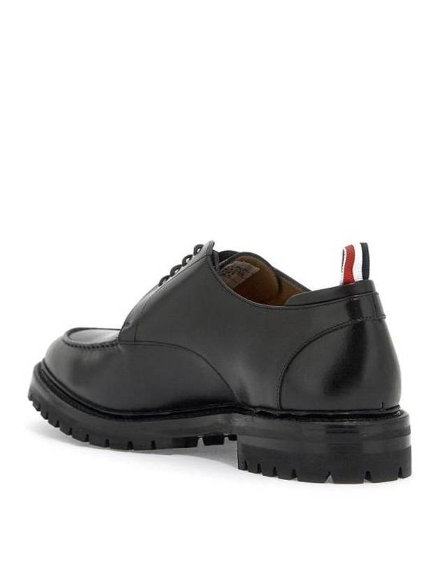 Almond Toe Leather Derby Black - THOM BROWNE - BALAAN 3