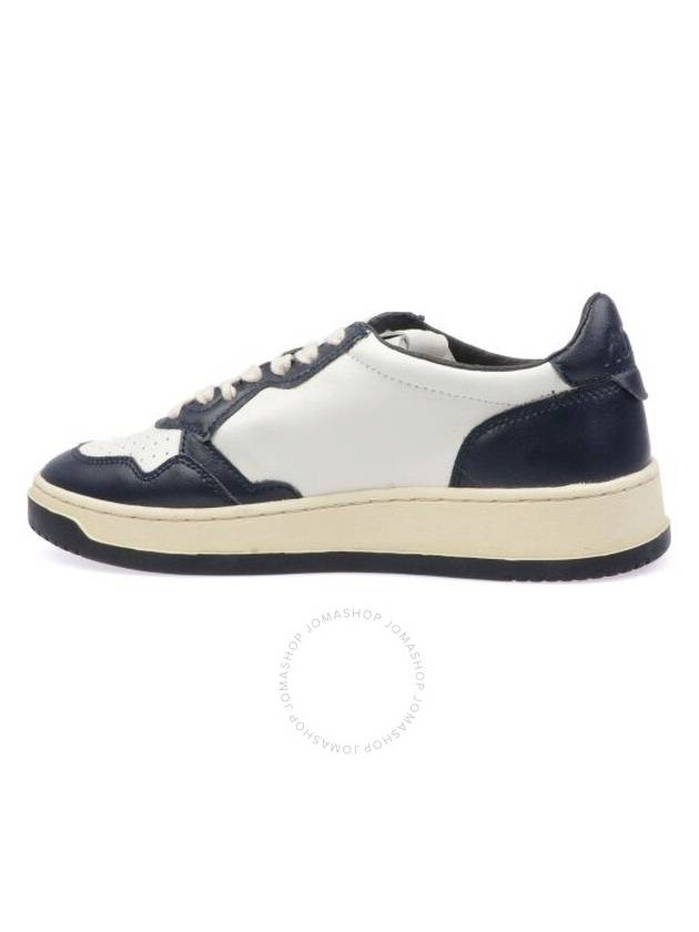 Medalist Navy Tab Low Top Sneakers White Navy - AUTRY - BALAAN 4