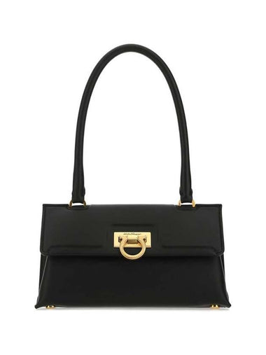 Trifolio Swing Tote Bag Black - SALVATORE FERRAGAMO - BALAAN 1