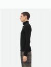 SN Bottega Veneta Black high neck wool fleece pullover sweater 798239 V4JU0 1000 - BOTTEGA VENETA - BALAAN 8