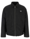 Re nylon zip up jacket black - PRADA - BALAAN 1