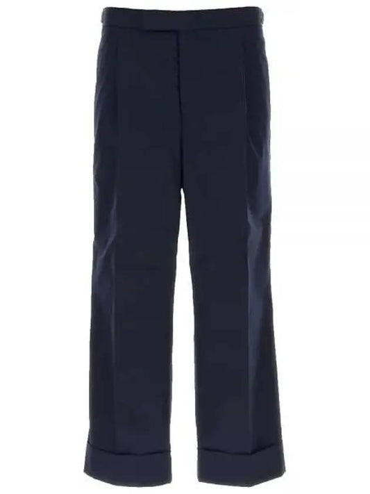 Typewriter Fit 5 Slacks Blue - THOM BROWNE - BALAAN 2