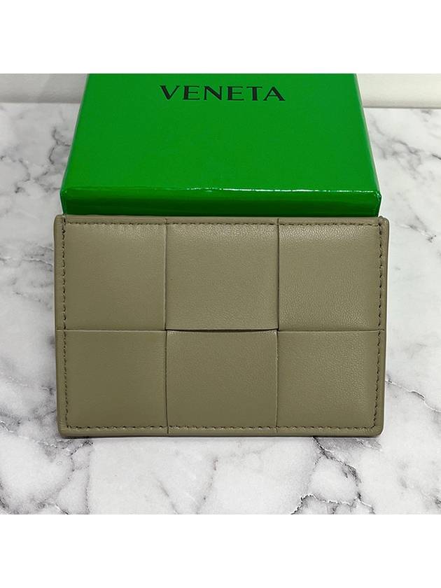 Intrecciato Lambskin Calfskin Card Wallet Travertine - BOTTEGA VENETA - BALAAN 4