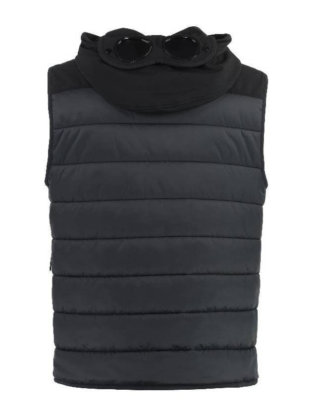 Shell R Mix Goggle Hooded Padded Vest Black - CP COMPANY - BALAAN 3