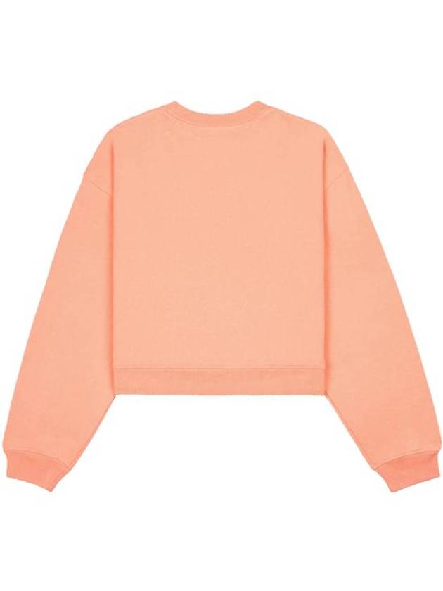 Logo Print Cotton Long Sleeve T-Shirt Peach - SPORTY & RICH - BALAAN 3