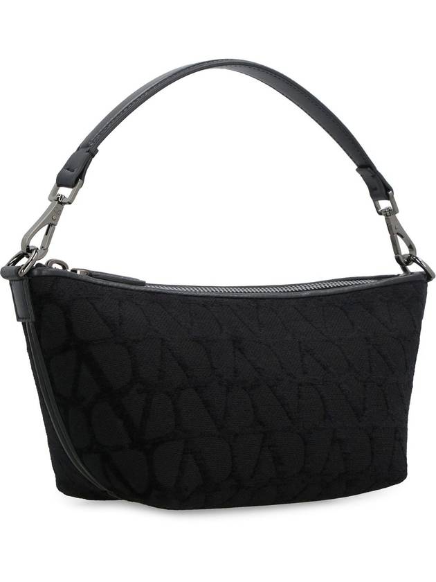 Iconographe Cotton Shoulder Bag Black - VALENTINO - BALAAN 3