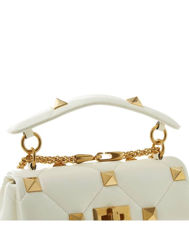 Roman Stud Shoulder Bag Ivory - VALENTINO - BALAAN 9