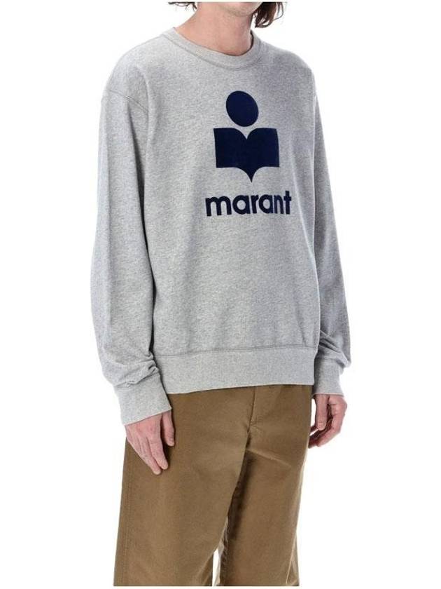 Mikoy Logo Cotton Sweatshirt Grey - ISABEL MARANT - BALAAN 6