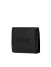 Sense Soft Leather Half Wallet Black - CHLOE - BALAAN 3